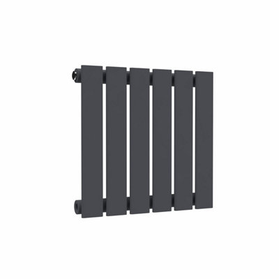 B&Q -  Flat Horizontal Radiator Anthracite Grey 400 mm X 420 mm (Single)