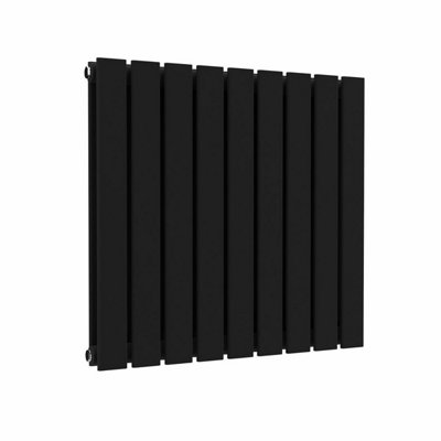 B&Q -  Flat Horizontal Radiator Black 600 mm X 630 mm Double774W (2642 Btu)