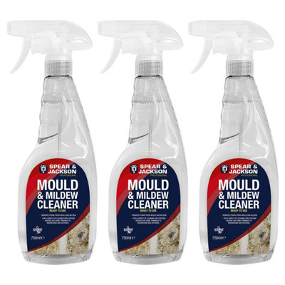 Spear and Jackson Spear & Jackson Mould And Mildew Cleaner 3 X 750 Ml Ready To UseMulti-Pack from B&Q
