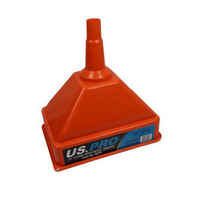 Us Pro Large Heavy Duty Funnel With FilterOrange 9270 from B&Q