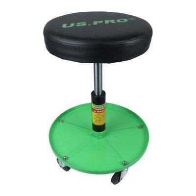 Us Pro Mechanics Creeper Seat Rolling Stool Chair Trolley Padded Garage 5061 from B&Q