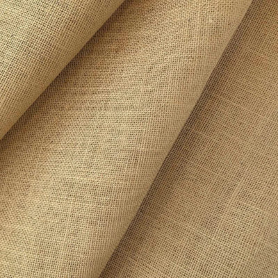 Sophie Laurence Natural Hessian Upholstery Fabric 40"w Jute Sack Craft Garden X 10 Metre from B&Q