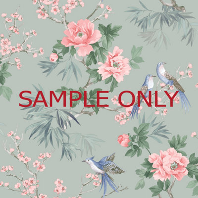Arthouse Elegant Chinoiserie Floral And Birds Wallpaper Roll Bedroom Hallway Wall Decor Sample Only from B&Q