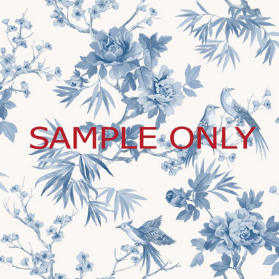 Arthouse Amie Jardin Chinoiserie Blue Floral Wallpaper Roll Bedroom Hallway Wall Decor Sample Only from B&Q