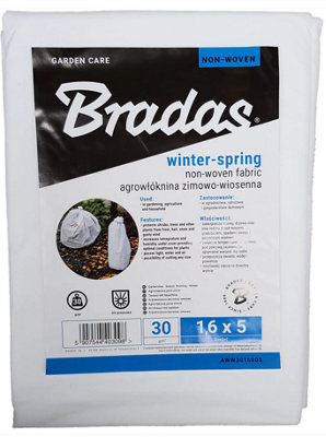 AP Supplies 30G Non-Woven Frost Protect Fleece 1.6M X 5M from B&Q