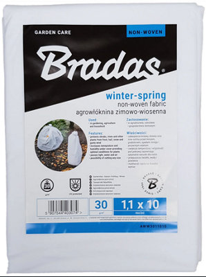 AP Supplies 30G Non-Woven Frost Protect Fleece 1.1M X 10M from B&Q