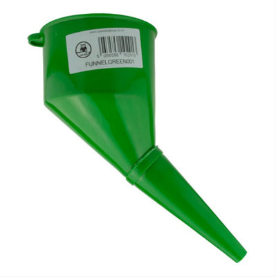 B&Q -  Fuel Funnel With Fine Mesh Filter And Handle For Easy RefillingThick Plastic Fuel Funnel (Green)