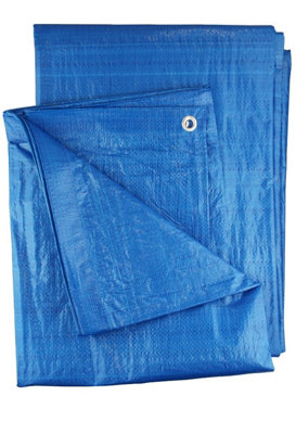 AP Supplies Blue S-Grade Tarpaulin 6M X 8M from B&Q
