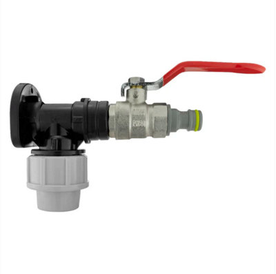 AP Supplies Wall Flange Kit 20mm MdpeLever Valve & Snap On from B&Q
