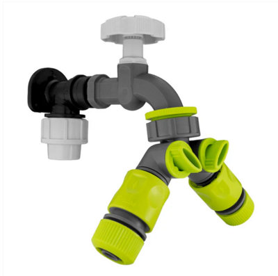 AP Supplies Wall Flange Kit 20mm MdpePp Bib Tap With Tap Splitter & Connectors from B&Q