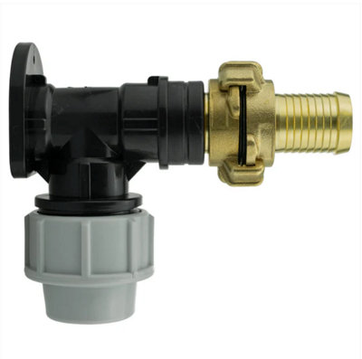 AP Supplies Wall Flange Kit 20mm Mdpe + 25mm Barbed Geka Set from B&Q