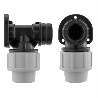 AP Supplies Wall Flange Kit 20mm MdpeBib Valve With Snap On Male from B&Q