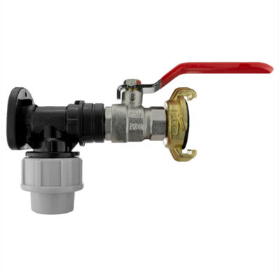 AP Supplies Wall Flange Kit 20mm MdpeGeka And Lever Valve from B&Q