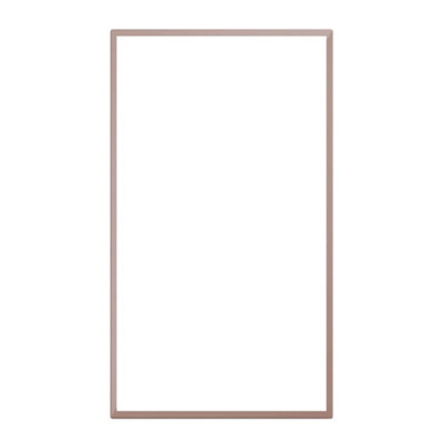 Premium Kitchens Ethos Matt Antique Rose Modern Glazed Cabinet Door (W)500mm (H)715mm (T)18mm from B&Q