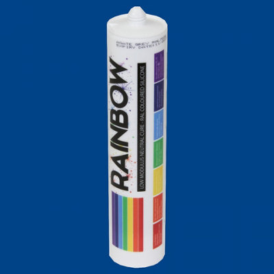 Greenbrokers Rainbow Ral 5010 Gentian Coloured Silicone Sealant 300Ml Durable & Anti-Mould For Kitchen, Bathroom & Showers Blue