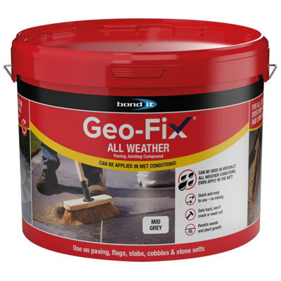 Bond It Geo-Fix All Weather Ready Jointing Patio Paving Compound GroutAnthracite14Kg from B&Q