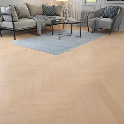 Luxury Flooring Leuven Herringbone Effect Laminate Click Flooring - 1.8M2