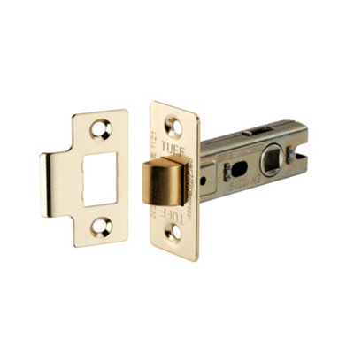 Spira Brass 2.5" Ce Bolt Through Tubular Latch Electro Brass from B&Q