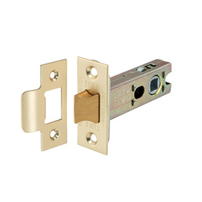 B&Q -  4" H/d Tubular Latch CeSatin Brass