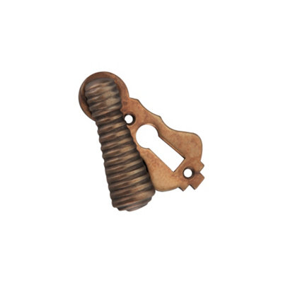 Spira Brass Beehive Escutcheon Matt Antique from B&Q