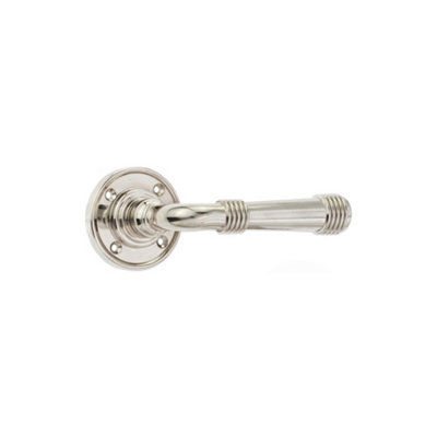 Spira Brass Beehive Lever On Rose Polished Nickel