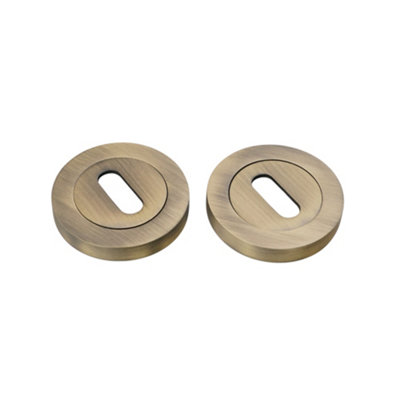 B&Q -  Oval Standard Escutcheon Matt Antique