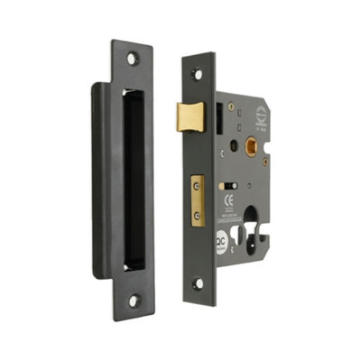 B&Q -  3" Ce Euro Profile Mortice Sash LockGunmetal Grey