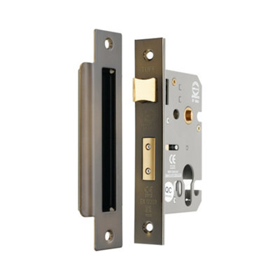 B&Q -  3" Ce Euro Profile Mortice Sash LockAged Bronze