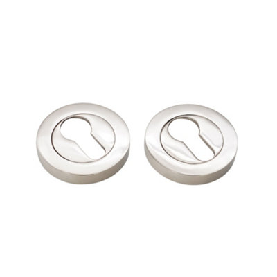 Spira Brass Euro Profile Escutcheon Polished Nickel