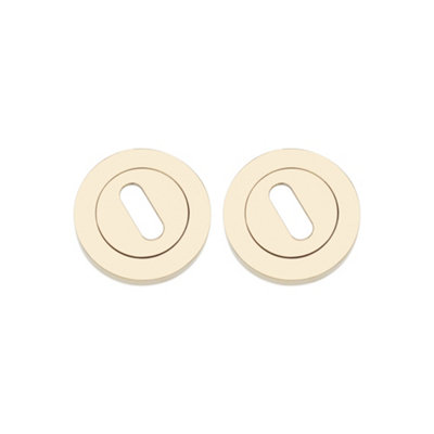 B&Q -  Oval Standard Escutcheon Pvd Brass