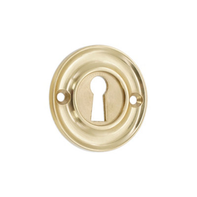 B&Q -  Slimline Standard Escutcheon Polished Brass
