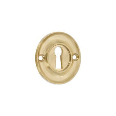 B&Q -  Slimline Standard Escutcheon Satin Brass