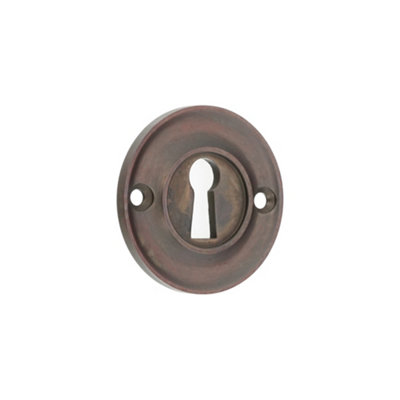 B&Q -  Slimline Standard Escutcheon Aged Bronze