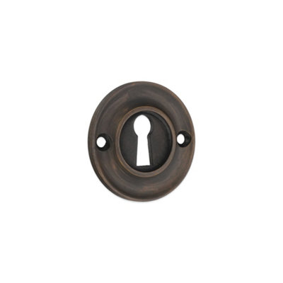 B&Q -  Slimline Standard Escutcheon Matt Antique