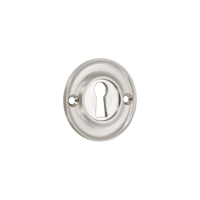 B&Q -  Slimline Standard Escutcheon Satin Nickel