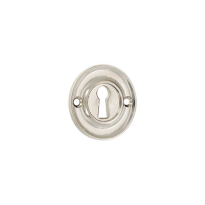 B&Q -  Slimline Standard Escutcheon Polished Nickel