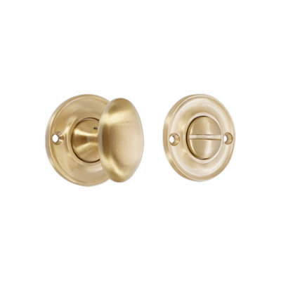 B&Q -  Slimline Turn & Release Satin Brass