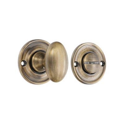 B&Q -  Slimline Turn & Release Antique Brass