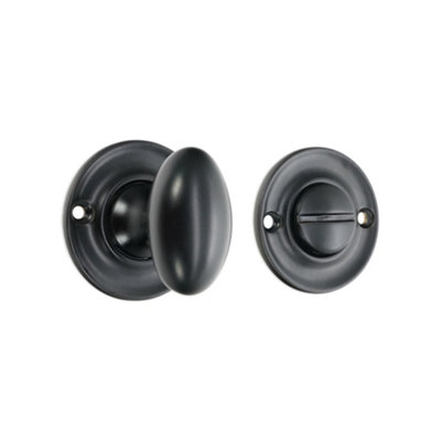 B&Q -  Slimline Turn & Release Matt Black