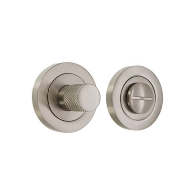 B&Q -  Connaught Knurled Turn & Release Satin Nickel