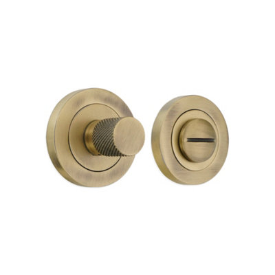 B&Q -  Connaught Knurled Turn & Release Matt Antique