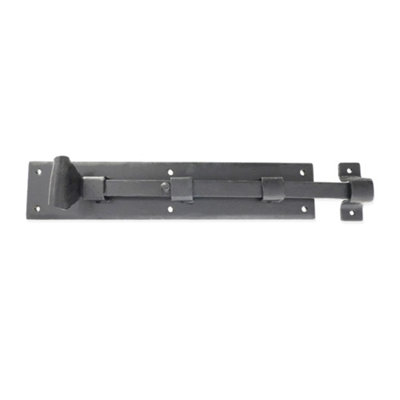 B&Q -  Straight Flush Bolt 10"250mm Beeswax