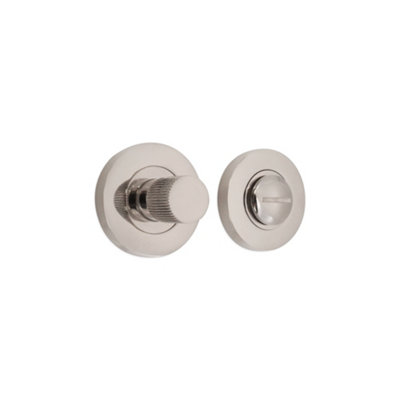 B&Q -  Linear Knurlmond Thumb Turn & Release Polished Nickel