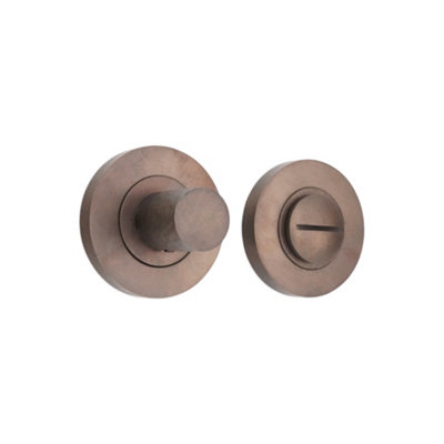 B&Q -  Hammered Knurlmond Thumb Turn & Release Matt Antique