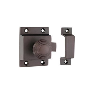 Spira Brass Beehive Cupboard Catch Aged Bronze from B&Q