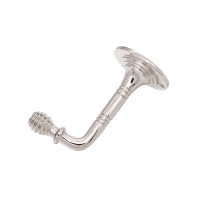 B&Q -  Beehive Small Coat Hook Polished Nickel