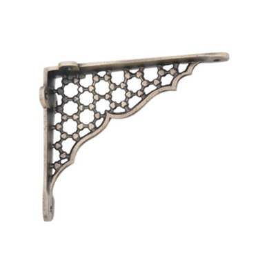 B&Q -  Honeycomb Shelf Bracket Matt Antique (Sold In Pairs)