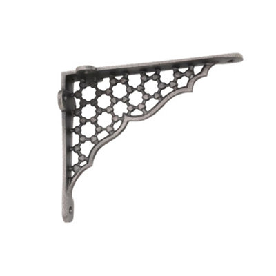 B&Q -  Honeycomb Shelf Bracket Pewter (Sold In Pairs)