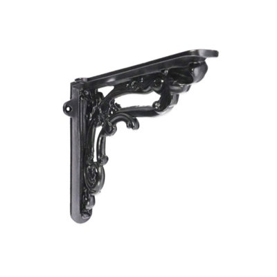 B&Q -  Apple Shelf Bracket Black (Sold In Pairs)