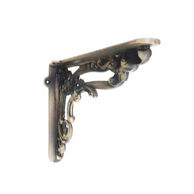 B&Q -  Apple Shelf Bracket Matt Antique (Sold In Pairs)